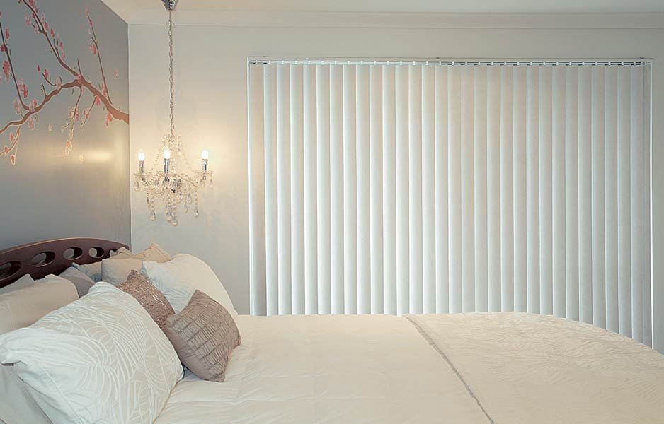 Verticals blinds for the bedroom